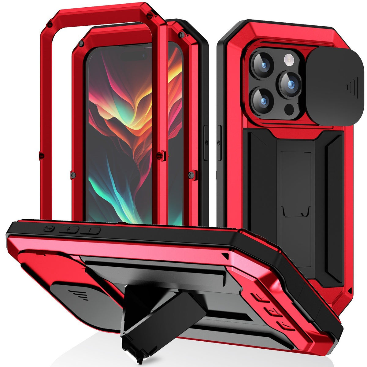 Military-grade 360 Full Body Case &Screen Protector for iPhone 17 ProMax/Samsung