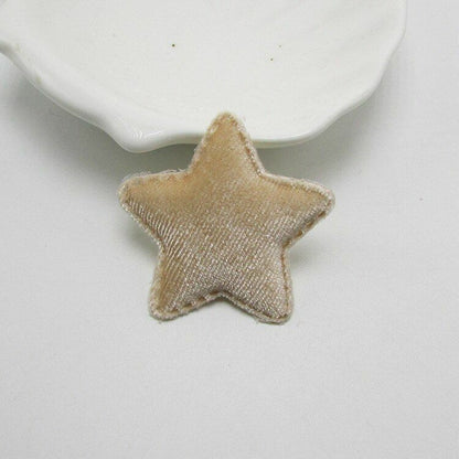 42Pcs/Lot 4.8cm Felt Star Shape Padded Appliques DIY Hairclips Accessories Patch