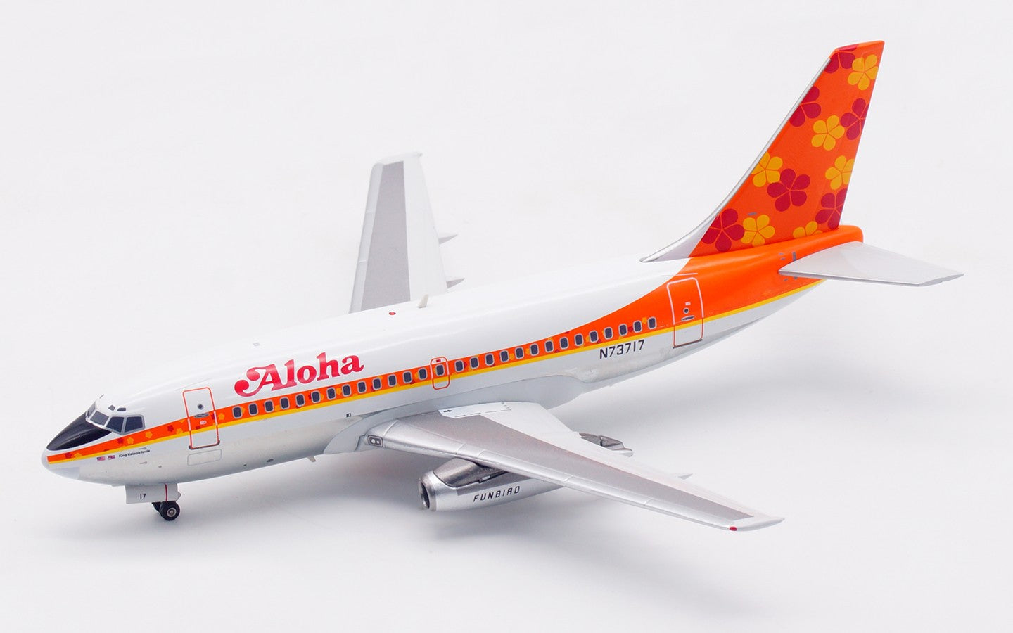 1:200 Inflight200 Aloha Boeing 737-100 Passenger Airplane Diecast Aircraft Model