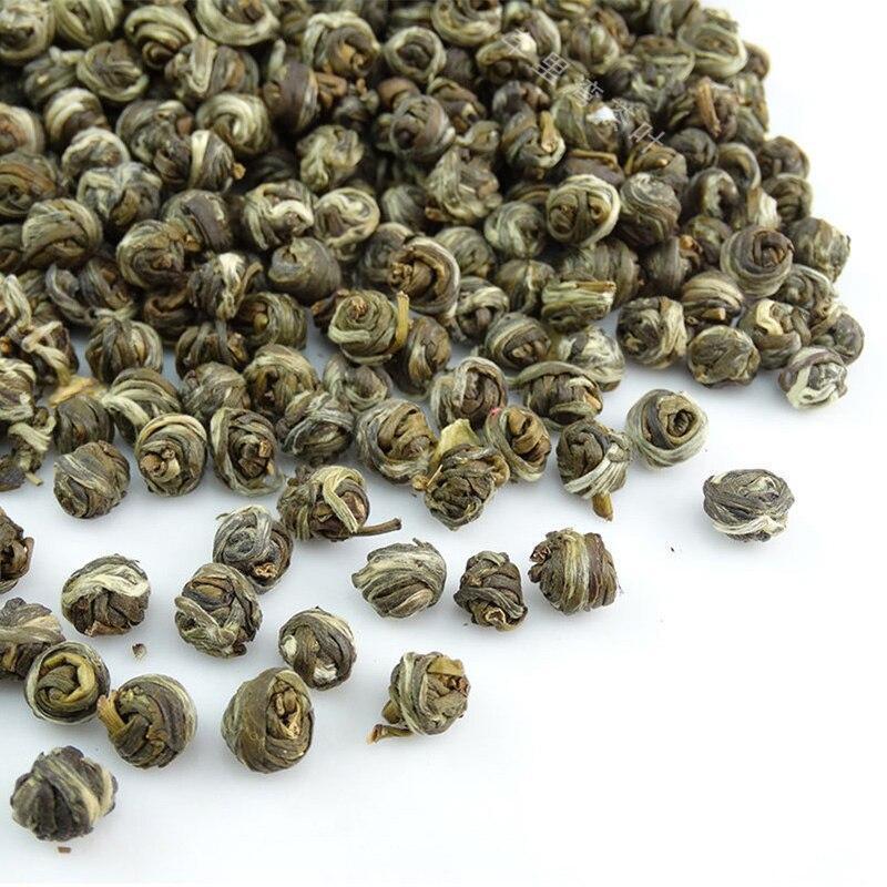 250g 2022/2023 Green Tea Dragon Pearl Natural Jasmine Loose Leaf Dried Tea