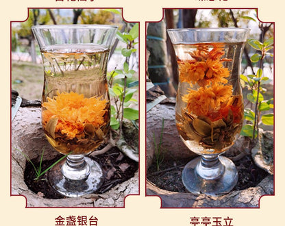 Chinese Blooming Tea Flowers - 16 Pcs Individually Sealed Flowering Tea Balls