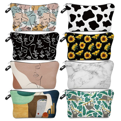 Cosmetic Bag Waterproof Printing Turtle Leaf Toilet Bag Custom Style Traveling
