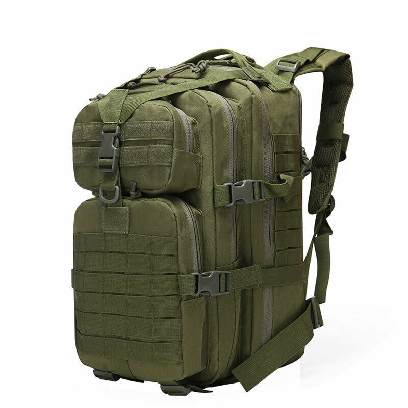 50L Tactical Bag Military Army Backpack Outdoor Multifunction Hiking Rucksack