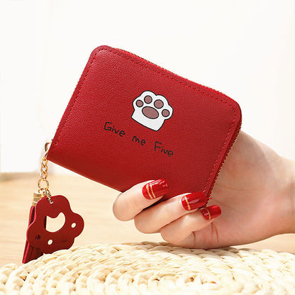 Fashion Small Women Zipper Wallet Leather Coin Bag Credit Card Mini Purse Clutch