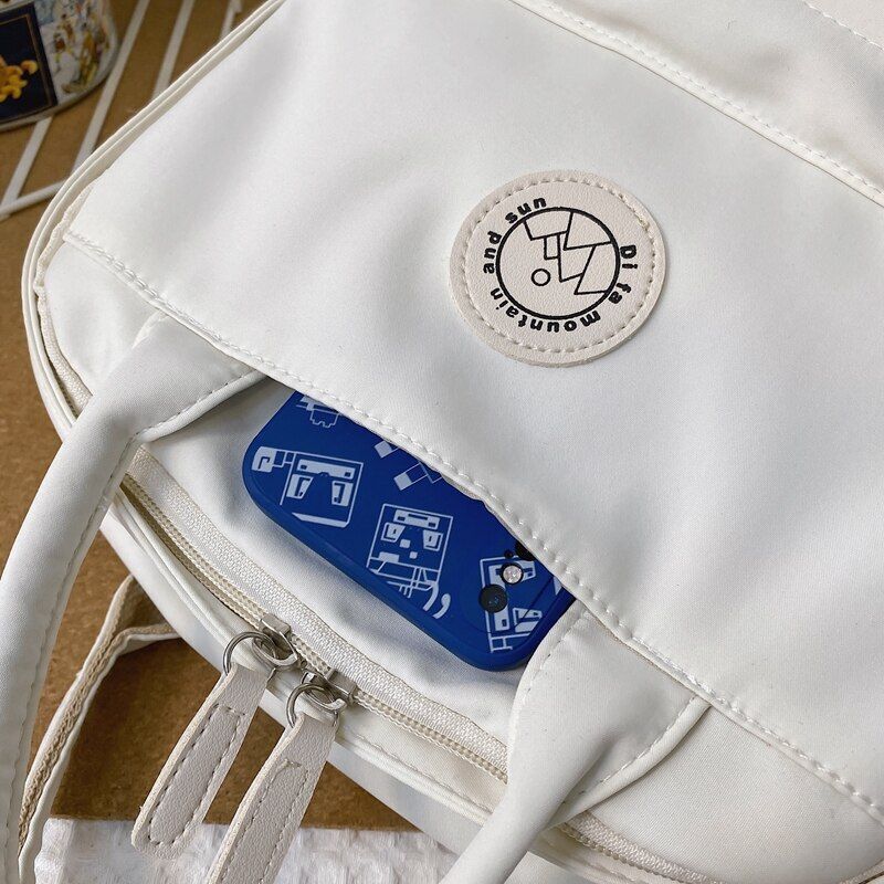 Waterproof Nylon Women Backpack Multifunction Travel Bags Schoolbag Student 1 PC
