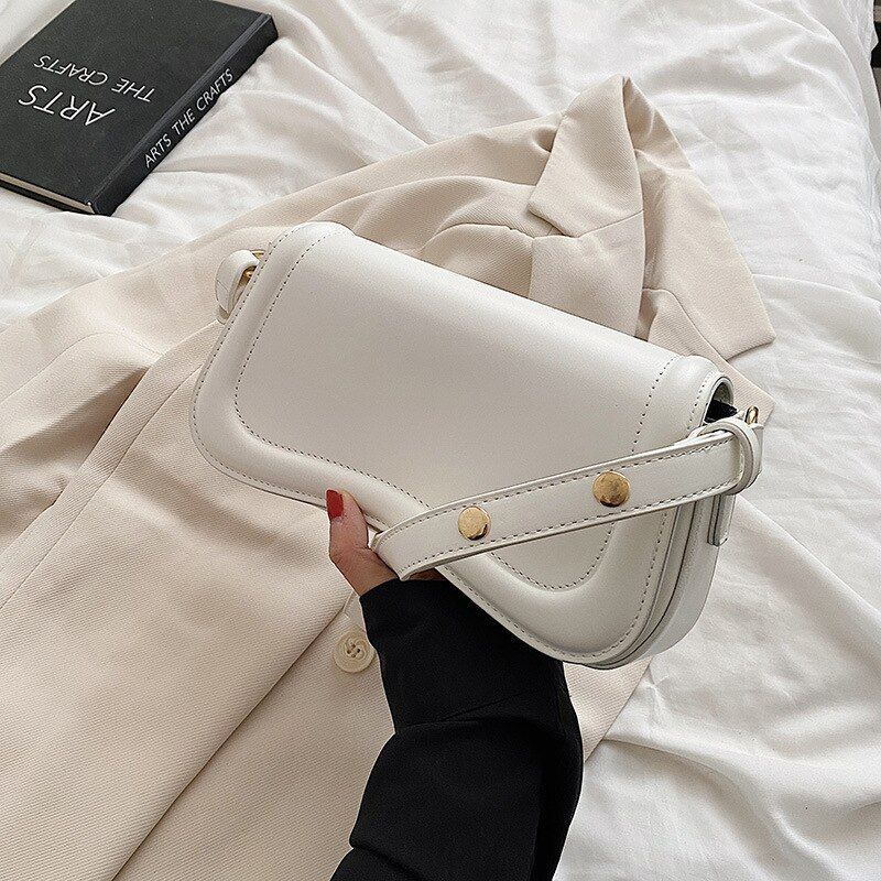 Luxury Synthetic Leather Shoulder Crossbody Bag Underarm Purse Handbag 24*15*6CM