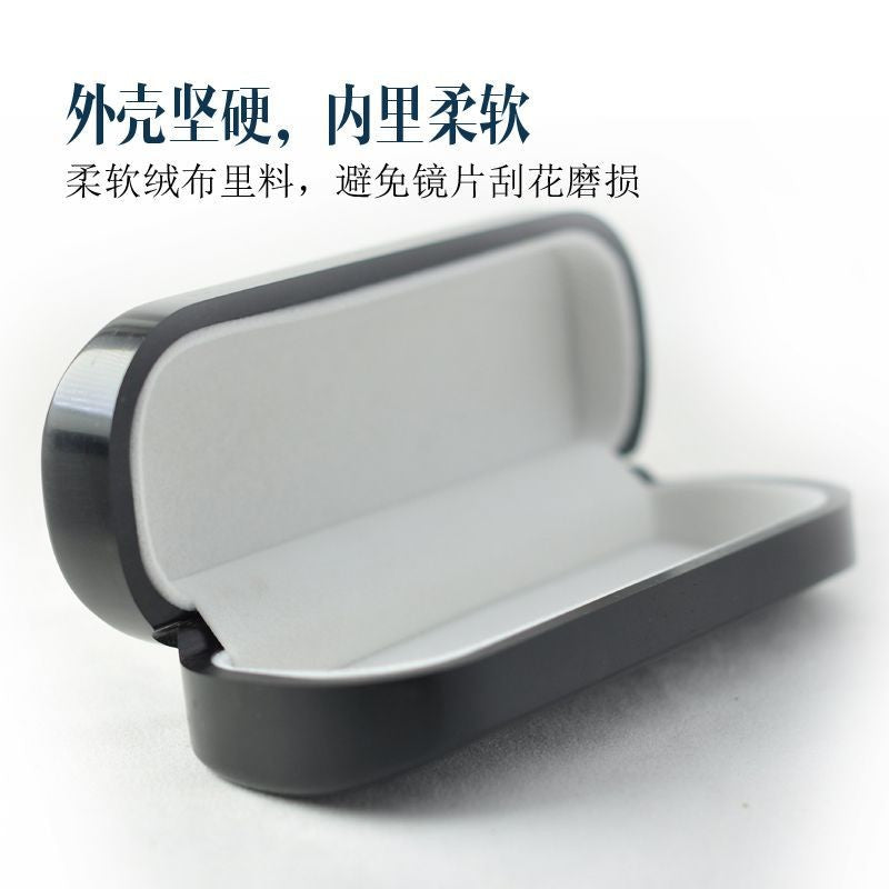 Ebony Wood Glasses Case 163x68mm Soft Lined Hard Sunglasses Storage Box