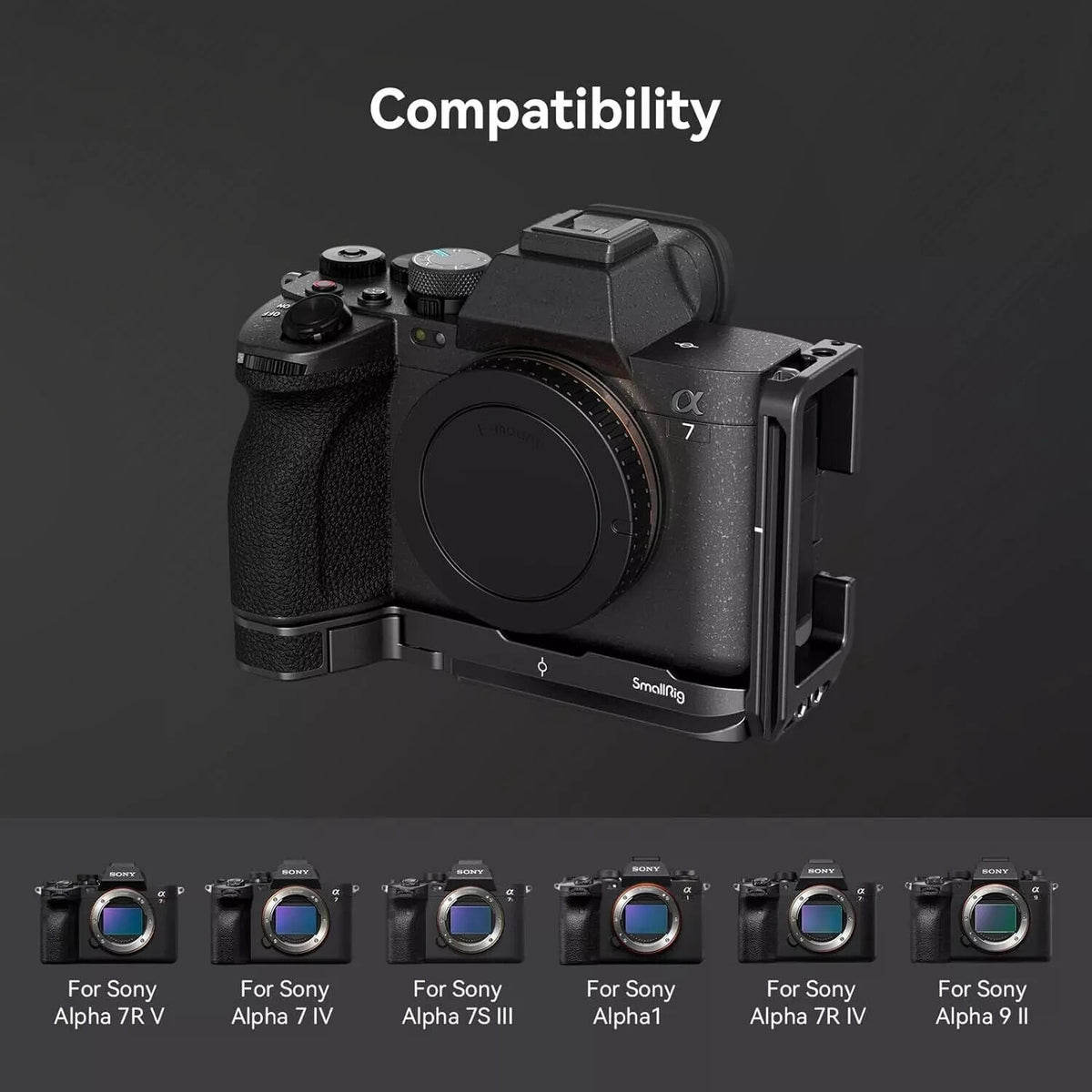 SmallRig L-Bracket Plate for Sony A7R V / A7 IV / A7S III / A1 / A7R IV / A9 II
