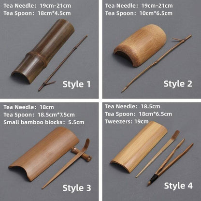 Natural Bamboo Tea Spoon Tea Ceremony Set|Bamboo Tea Accessories