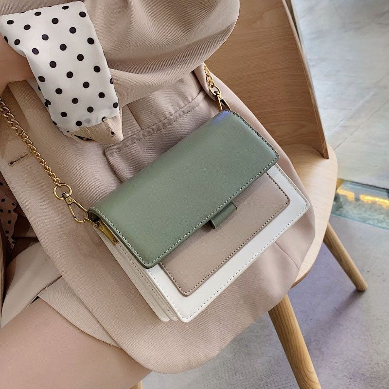 Mini Leather Crossbody Bags Chain Shoulder Simple Travel Long Belt Purse Handbag
