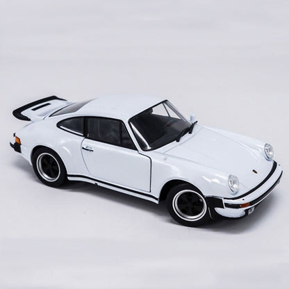 1/24 1974 Porsche 911 Turbo 3.0 Model Car Metal Diecast Vehicle Collection White