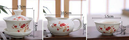 Teapot Teacup Tea Set Elegant Gaiwan Teapot Kettle Porcelana Chinese Kung Fu Set