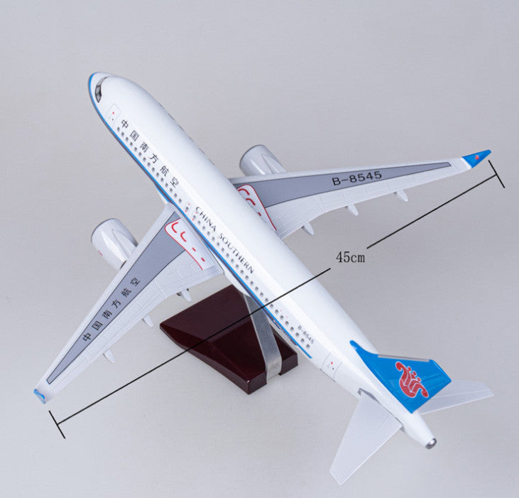 47CM 1:80 CHINA SOUTHERN AIRBUS A320neo Plane Landing Gear Resin Aircraft Model