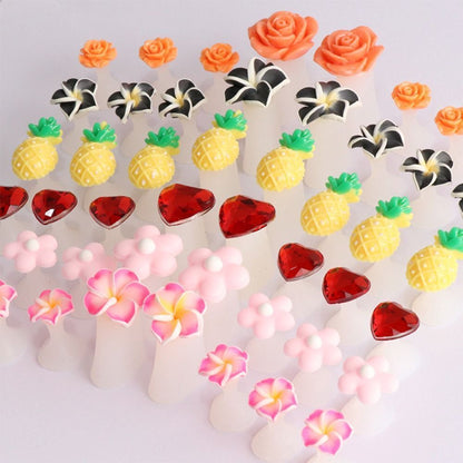 Nail Art Tools 8Pcs Soft Silicone Foot Finger Divider DIY Pedicure Toe Separator