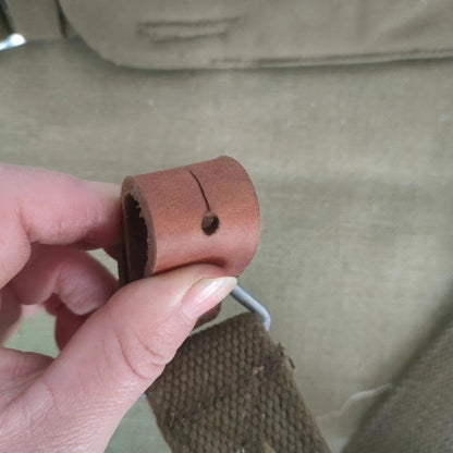 Vintage 1960s Tactical Strap Original Canvas Leather Outdoor Shoulder Belt
