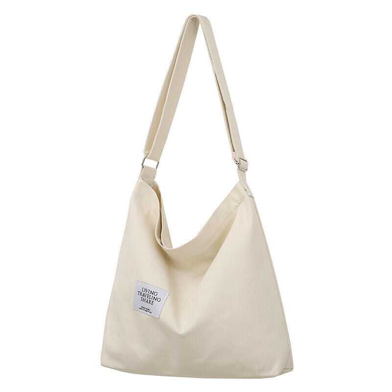 Womens Hobo Large Canvas Shoulder Bag Messenger Bag Travel Handbag Tote Bag