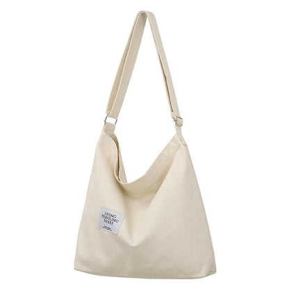 Womens Hobo Large Canvas Shoulder Bag Messenger Bag Travel Handbag Tote Bag
