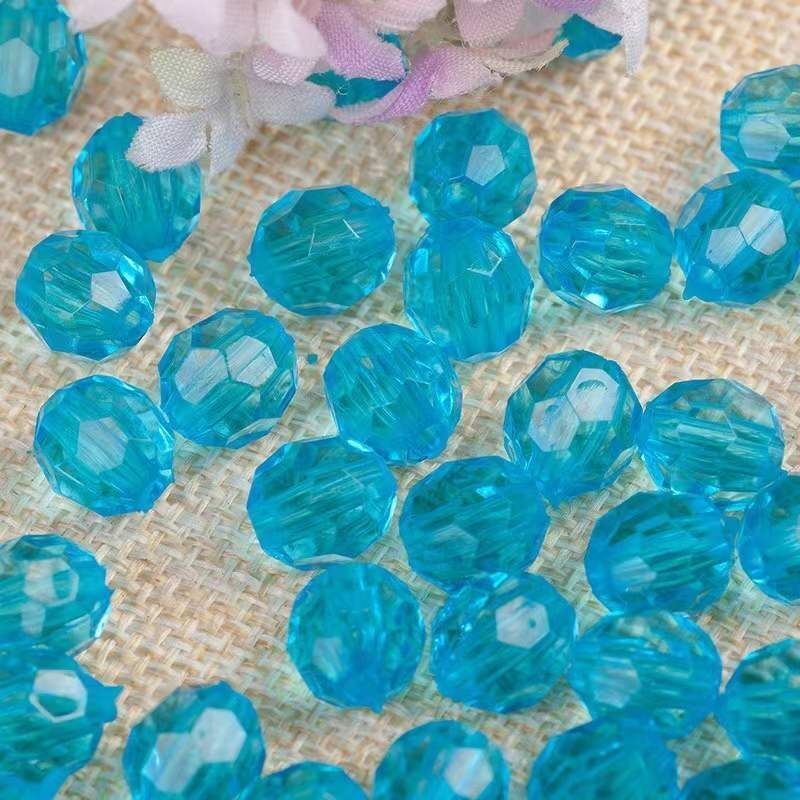 Pearl Bag Clear Acrylic Crystal Beaded Totes Handbag Women Handmade Small Bucket