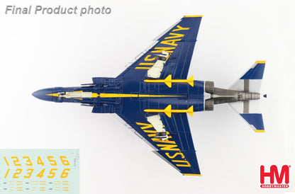 1:72 HM McDonnell Douglas F-4J Phantom II US Blue Angels Fighter Diecast Model