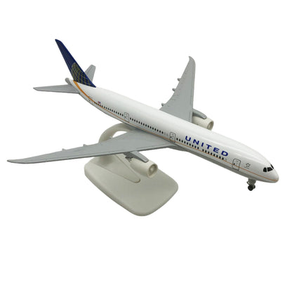 UNITED AIRLINES B787 Plane Display 20cm Simulation Diecast Alloy Model Airplane