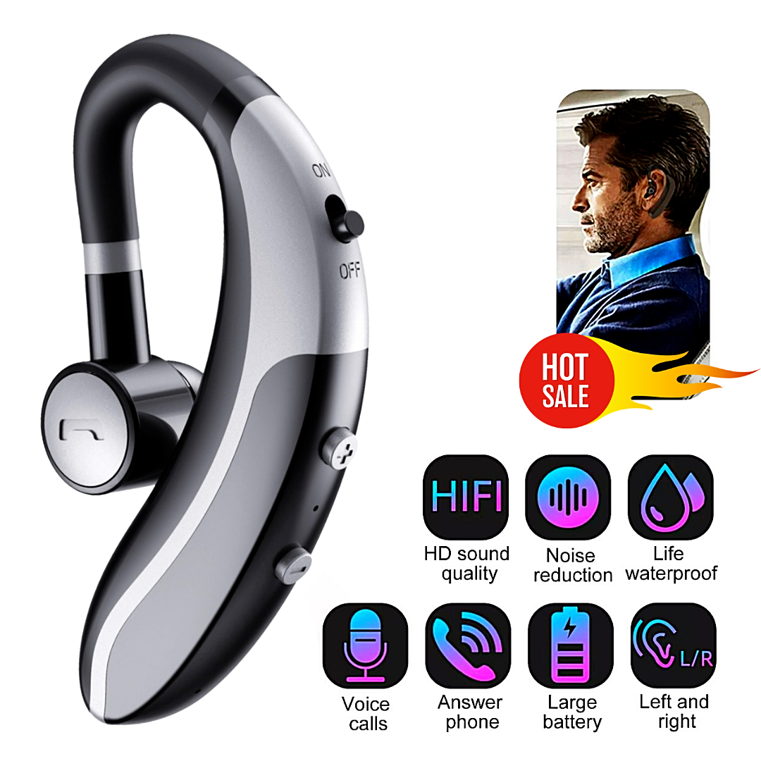 Wireless Bluetooth 5.0 Headset Headphone Earphone Sport Trucker Work Handsfree