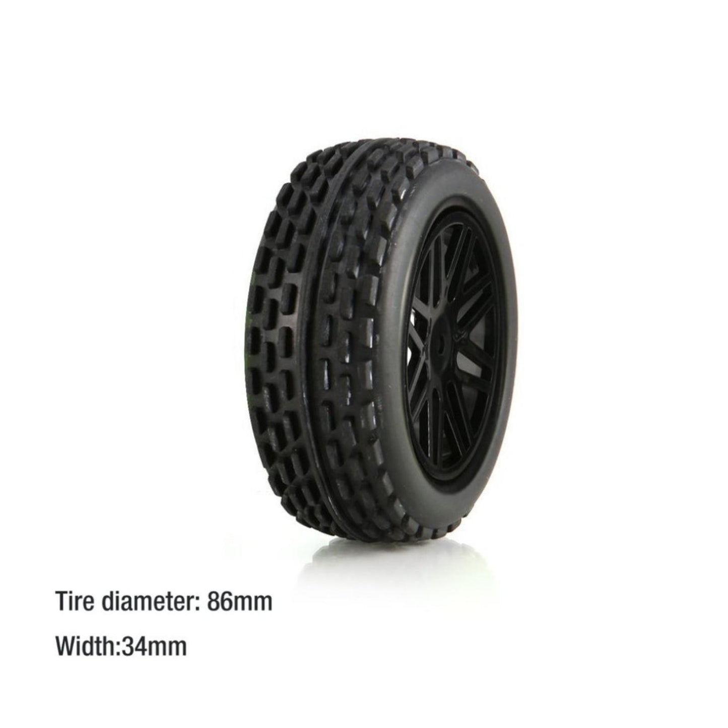 4Pcs Rubber Wheel Tires Wheel Hub For Wltoys 1/10 1/12 1/14 104001 124019 RC Car
