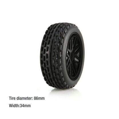 4Pcs Rubber Wheel Tires Wheel Hub For Wltoys 1/10 1/12 1/14 104001 124019 RC Car