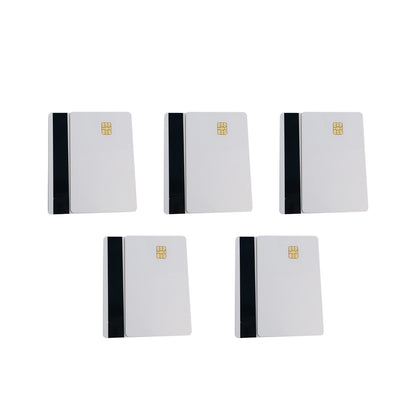 10* Blank Smart Card Sle4442 Chip W/Magnetic Strip Hico 3 track Sublimation PVC/