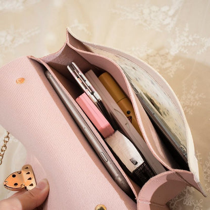 Cover Lock Small Square Purse Sequined Star Print Artificial Leather 21*13*4.5CM