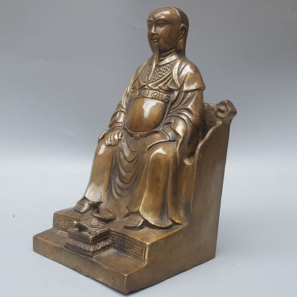 Chinese Bronze Xuanwu Patriarch's Ornament of Zhenwu Emperor's Worship Statue