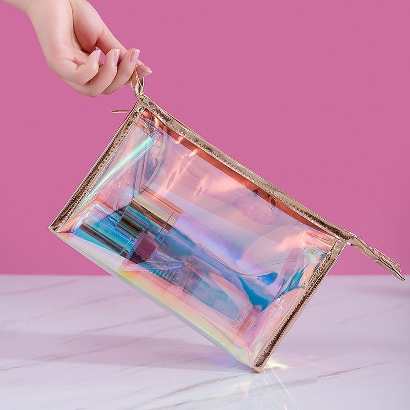 Transparent Pretty Makeup Bag Travel Cosmetic Bag Toiletry Brush Bags Organizer