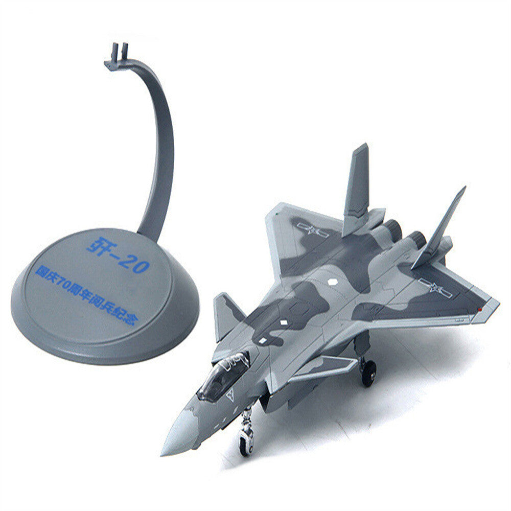 1:144 J-20 Aircraft Model Simulation Military Sciene Fighter Finished Ornaments