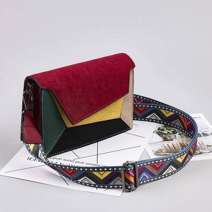 Colors Bags Women Shoulder Crossbody Bag PU Leather Women's Handbags Colors Bags