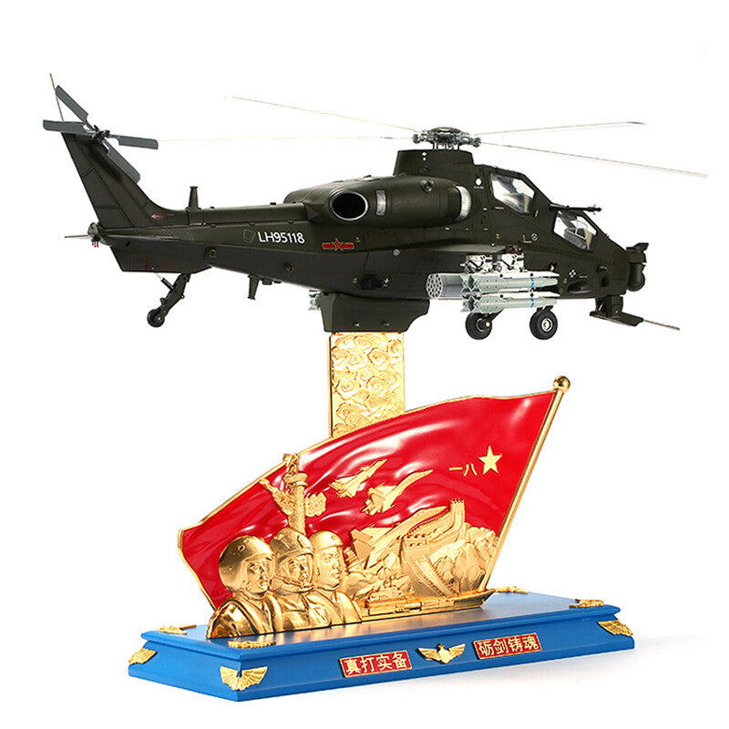 1:24 71CM China Z-19 Helicopter Airplane Diecast Military Aircraft Plane Model