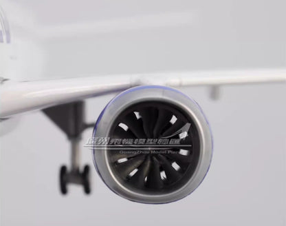 47CM 1:80 UNITED BOEING 737 MAX8 Passenger Airplane Landing gears Resin Model