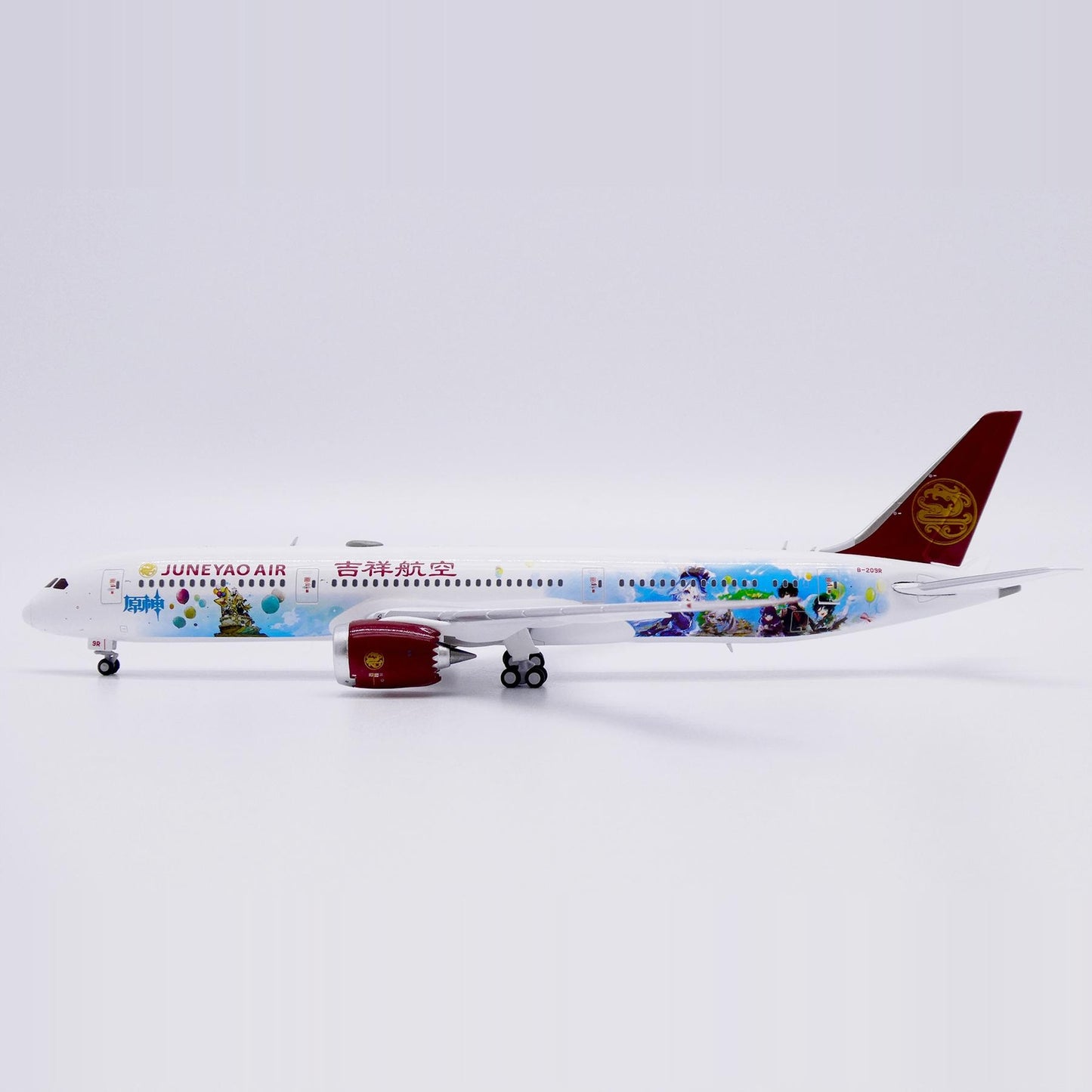 1:400 JC Wings Juneyao Airlines Plane B787-9 Diecast Aircraft Model