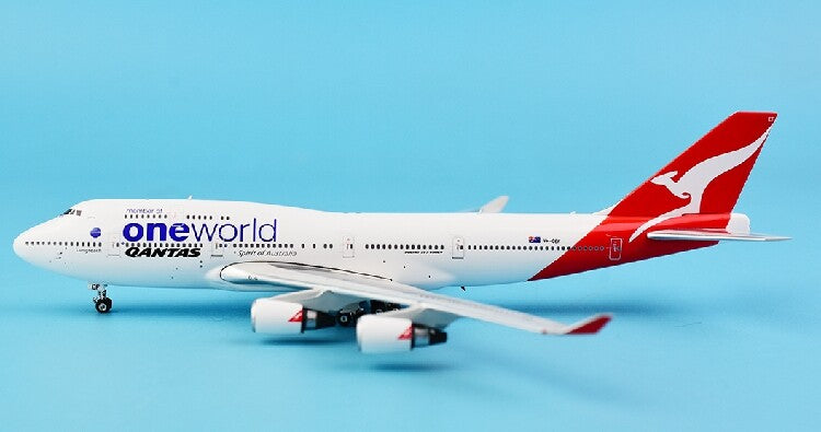Phoenix QANTAS B747-400 ONE World VH-OEF 1/400 diecast plane model aircraft
