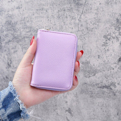 Leather Women Wallet Credit Card Holder Small Coin Purse Money Bag Mini 11*8 CM