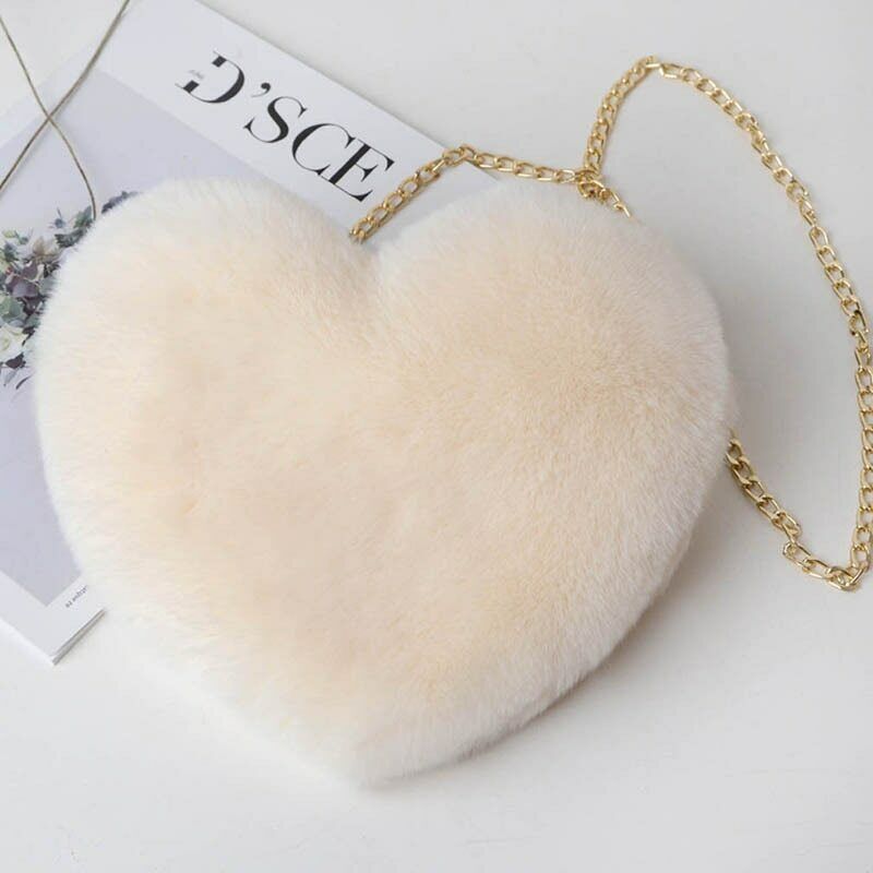 Pretty Cute Faux Rabbit Fur Handbag Shoulder Messenger Bag Fashion Long FurGrass