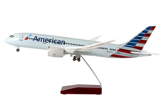 1:130 43CM American BOEING 787 Airplane Landing Gear Resin Aircraft Plane Model