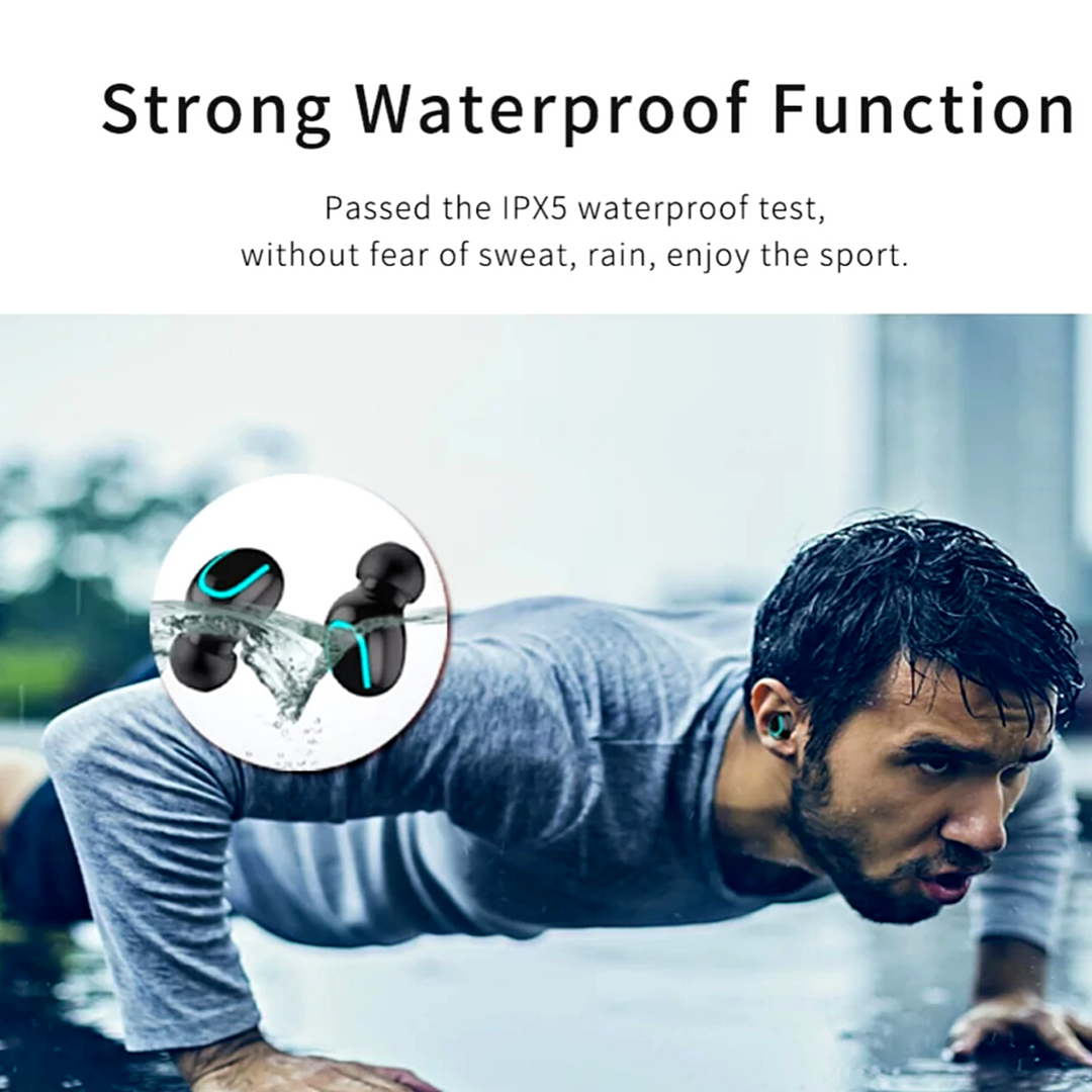 Audifonos para Telefonos Bluetooth 5.0 Inalambricos Auriculares Deportivos LED