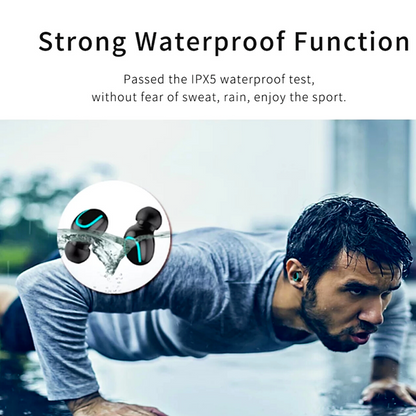 Audifonos para Telefonos Bluetooth 5.0 Inalambricos Auriculares Deportivos LED