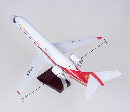 47CM 1:70 CHENGDU AIRLINES ARJ21 Passenger Airplane Landing Gears Resin Model