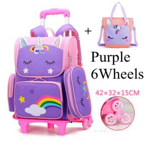 School Trolley Bag Girls School Bag Backpack Bags School Wheeled Backpack Bag