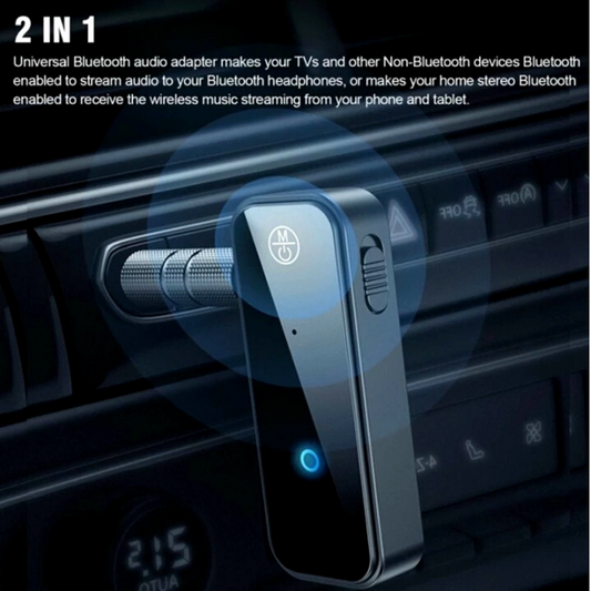 Receptor de audio inalámbrico auxiliar para coche Bluetooth adaptador transmisor