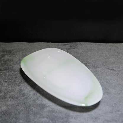 Jade Porcelain Tea Scoop for Pu'er Tea Glass Liu Li Kung Fu Tea Set Accessories