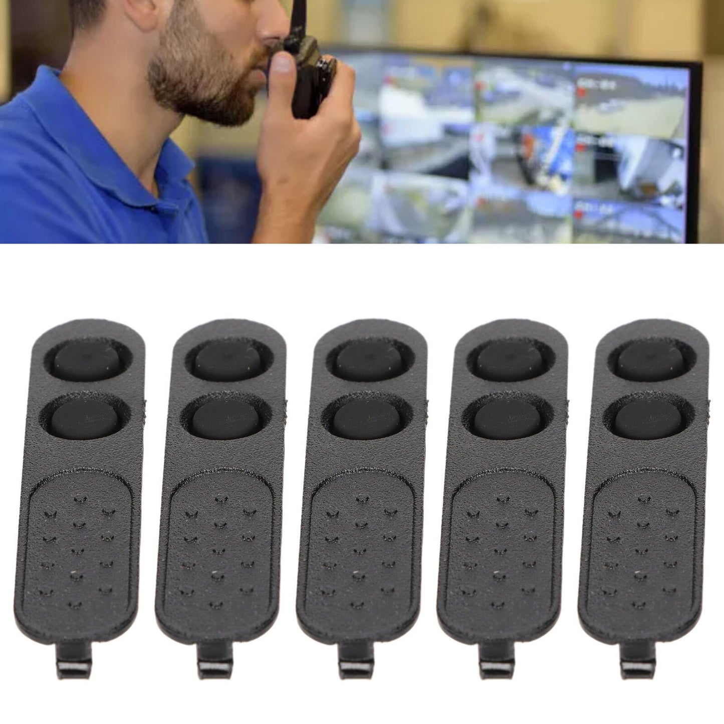 5Pcs PPT Lock With PTT Rubber For Motorola XIR P3688 DEP450 CP200d Walkie Talkie