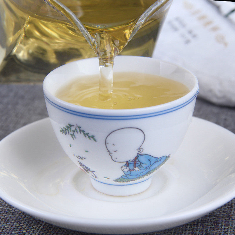 Man Song 357g Cha Tea Cake Tea Yunnan Pu'er Tea Healthy Drinking Gift Tea
