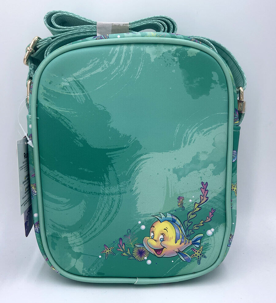 Disney Crossbody Bag Cute Classic 8.5" Lady Purse Ariel Princess Little Mermaid