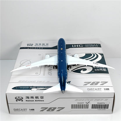 1:400 JC Wings HAINAN AIRLINES BOEING B787-9 Passenger Airplane Diecast Model